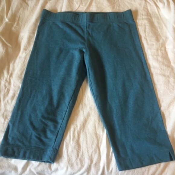 Large J. Crew Turquoise Capris - Picture 1 of 4